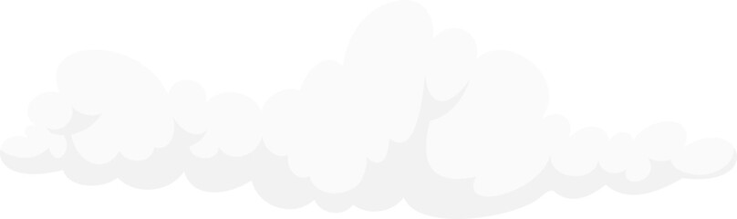 Fluffy White Cloud vector illustration