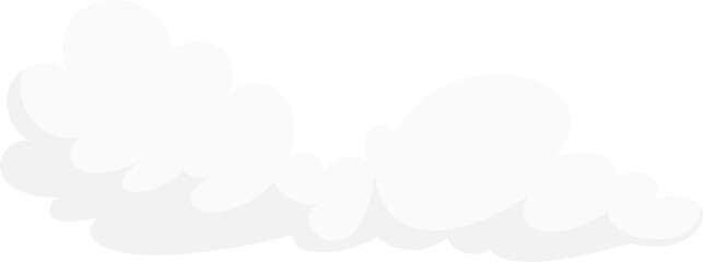 Fluffy White Cloud vector illustration