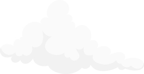 Fluffy White Cloud vector illustration