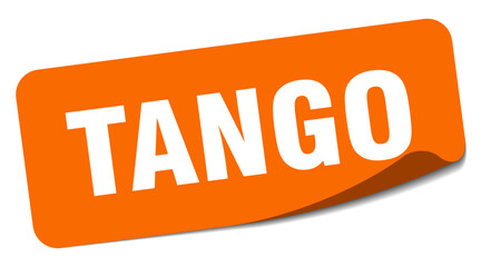 tango sticker. tango label