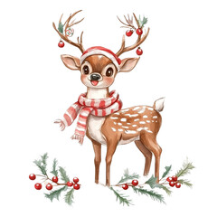 Adorable Christmas Reindeer Festive Cheer Joyful Holiday Spirit