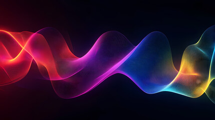 Obraz premium Abstract Wave Lines: Vibrant, Dynamic, and Modern Art