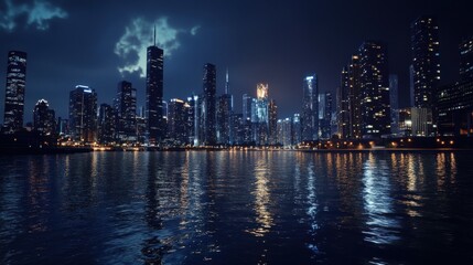 Fototapeta premium modern city at night