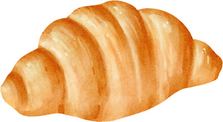 watercolor croissant