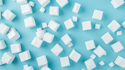 Obraz premium random shifted cube background