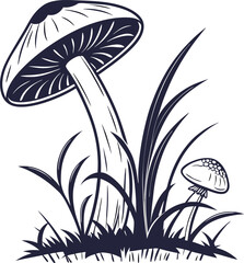 mushroom on grass