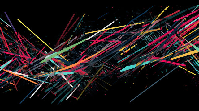 Visualization of tangled string theory concepts illustrating complex interactions in theoretical physics