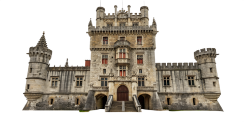 Front view of the lock. The lock is isolated on a transparent background. 