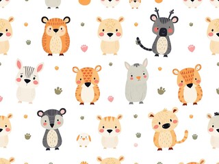 Enchanting Animal Patterns: A Whimsical Tapestry of Creatures