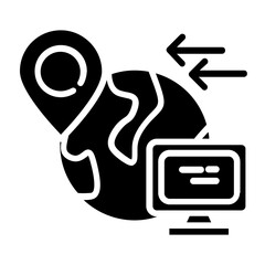 wordwide shipping icon