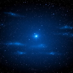 Naklejka premium Celestial Splendor Glimmering Starry Night Sky Cosmic Wonders and Space Exploration Backdrop Illustration