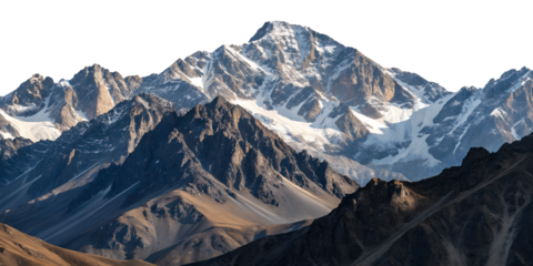 Mountains on the horizon. Mountains isolated on transparent background. 