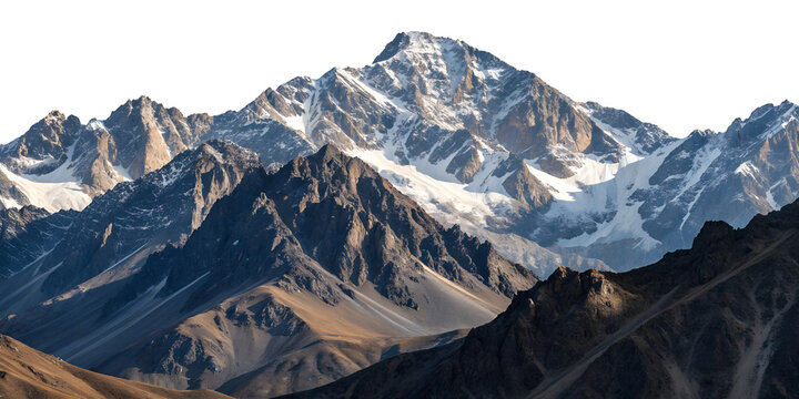 Mountains on the horizon. Mountains isolated on transparent background. 