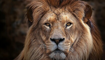 Fototapeta premium portrait of a male lion