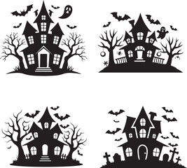 Halloween house vector