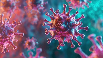 Microscopic Virus Visualization