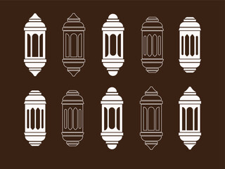 flat lantern lamp ramadan lampion