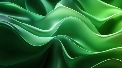 Obraz premium Green abstract dynamic background