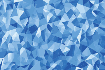 Fototapeta premium Blue triangles background. Abstract polygonal illustration, isolated on white background, Flat style vector illustration