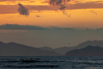 sunrise over the ocean