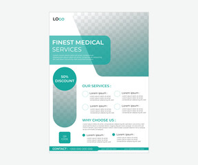 A modern flyer template design.