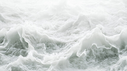 Obraz premium Raging waves capture the raw beauty of nature, showcasing the power and movement of the ocean in a tumultuous display of white foam and deep water