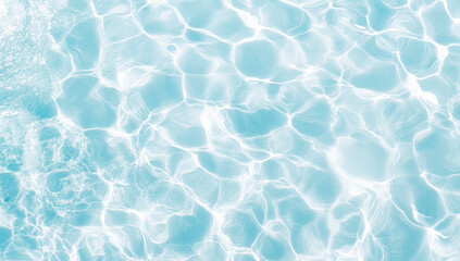 Obraz premium Abstract view of light blue water with soft ripples and patterns