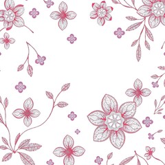 Luminescent Floral Tapestry: Shimmering Glitter Adorns Delicate Petals