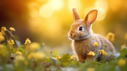 Fototapeta premium cute animal pet rabbit or bunny smiling and laughing isolated with copy space for easter background, rabbit, animal, pet, cute, fur, ear, mammal, background, celebration,