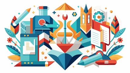 This image embodies the intricate process of paper folding, highlighting the specialized tools and techniques used to create intricate and beautiful paper art, providing a visually engaging image for