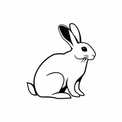 Easter Bunny Shape SVG,Rabbit SVG,Bunny Shape Svg,Outline Bunny Svg,Bunny Silhouette,Easter Bunny
