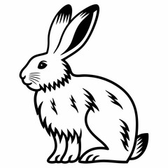 Easter Bunny Shape SVG,Rabbit SVG,Bunny Shape Svg,Outline Bunny Svg,Bunny Silhouette,Easter Bunny