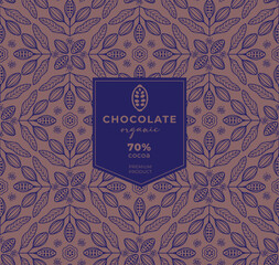 Cocoa bean illustration. Vintage style design template. chocolate cocoa beans. Vector illustration
