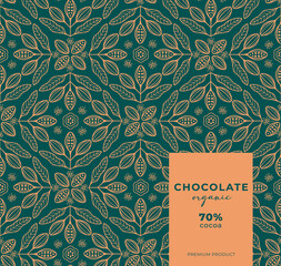 Cocoa bean illustration. Vintage style design template. chocolate cocoa beans. Vector illustration