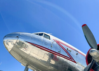 Propeller Driven Commercial Aircraft From The 1940s For Traveling In Comfort