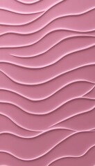Seamless, Pastel Grapefruit 3D Low Profile Style Minimalist Wave Abstract Background for Design