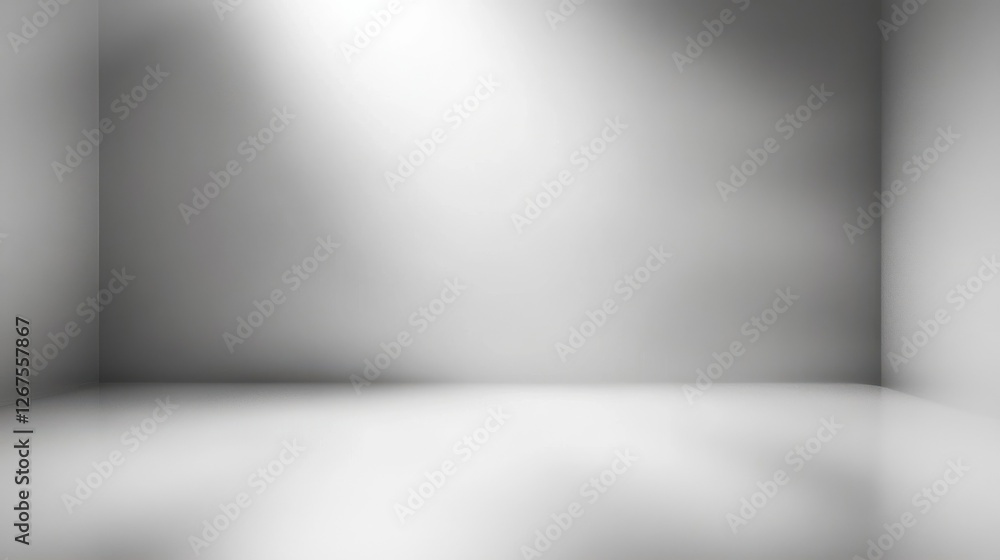Poster blank light grey blurred background with radial gradient. studio room backdrop. vignette photo effec