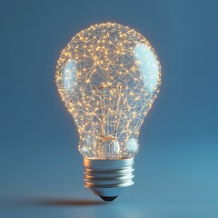 Network Technology with Light Bulb Concept