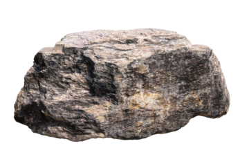 The heavy stone for decoration in the garden