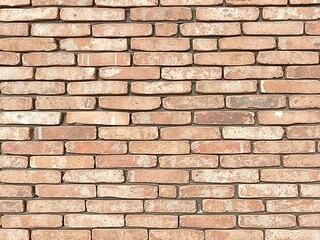 Obraz premium Rustic Charm: Weathered Brickwork in Pastel Hues