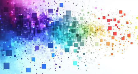 Wallpaper backround with colored squares