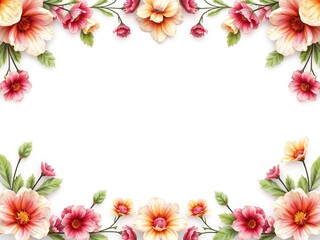 Obraz premium Serene Floral Frame with Ethereal Fade