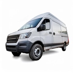 white van isolated on white