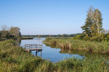 Europa, Deutschland, Mecklenburg-Vorpommern, Ostsee, Insel Usedom, Koserow, Aussichtsplattform am Achterwasser