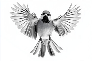 Naklejka premium Sparrow in flight