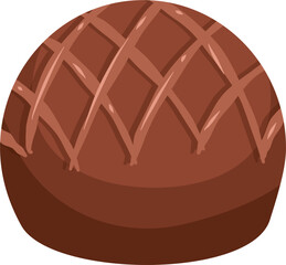 Chocolate truffle illustration 