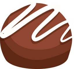 Chocolate truffle illustration 