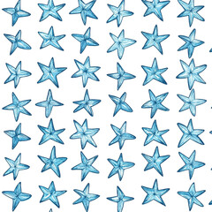 Blue Starfish Pattern Delightful Summer Design