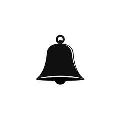 A Simple Black Bell Icon Design Illustration