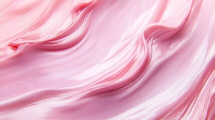 Swirled pink cream texture background.
